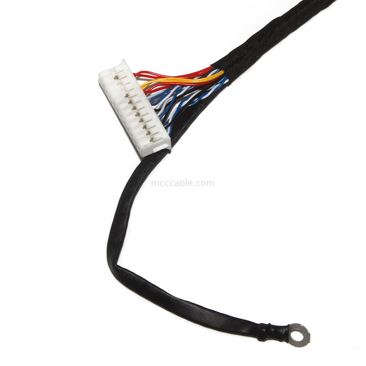 Personalizar longitud 2.0mm Pitch Lvds Cable Asamblea 30 Pin  DF11-24DS-2C a FI-X3OHL OEM / ODM