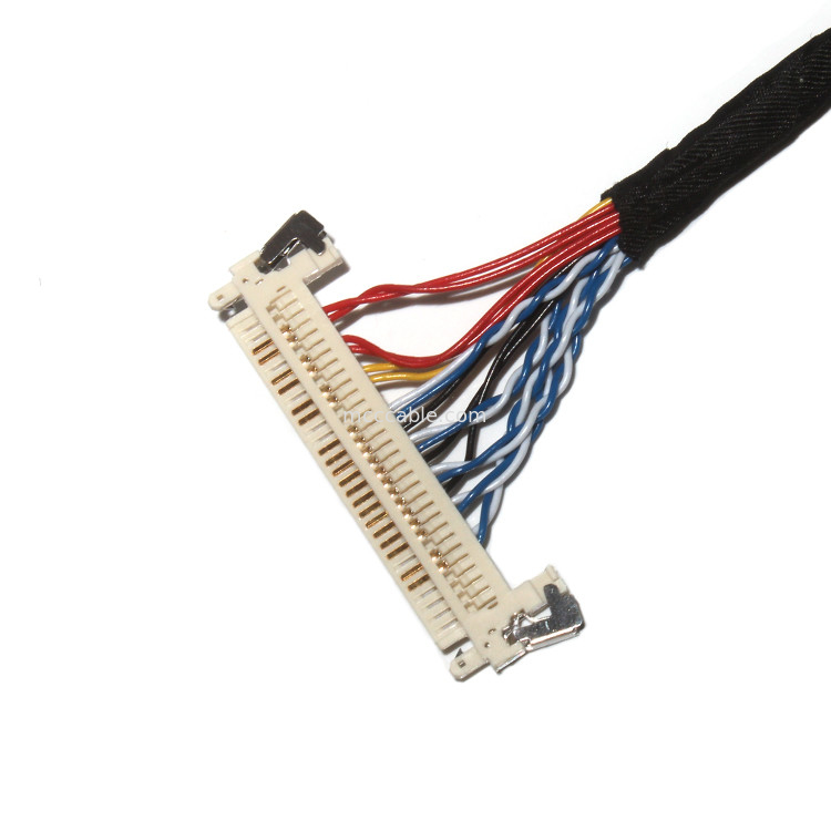 Personalizar longitud 2.0mm Pitch Lvds Cable Asamblea 30 Pin  DF11-24DS-2C a FI-X3OHL OEM / ODM