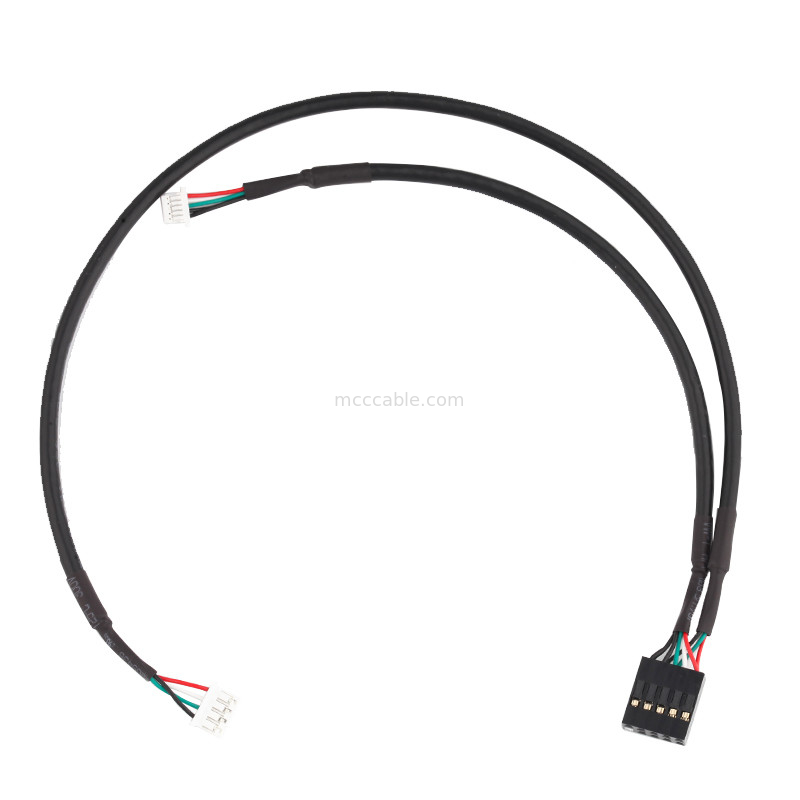 Asamblea de cable del arnés de 28AWG LED JST PHR-5P a la echada de SH1.0 5P 1.0m m