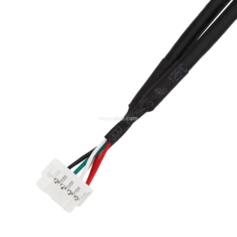 Asamblea de cable del arnés de cable de la longitud de HSG 100m m 2×5 Pin Black To PHD-2×5P