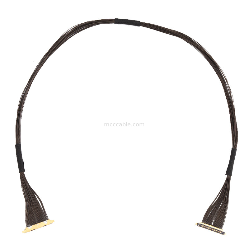 Cables de microcoaxiales de la serie 30P 20531-034T-02 a 20531-034T-02 con anchura de 0,25 mm