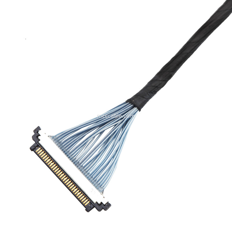 20453-230T-03 a Kel SSL20-30S Microcable coaxial 30P Lvds Edp ensamblaje de cables