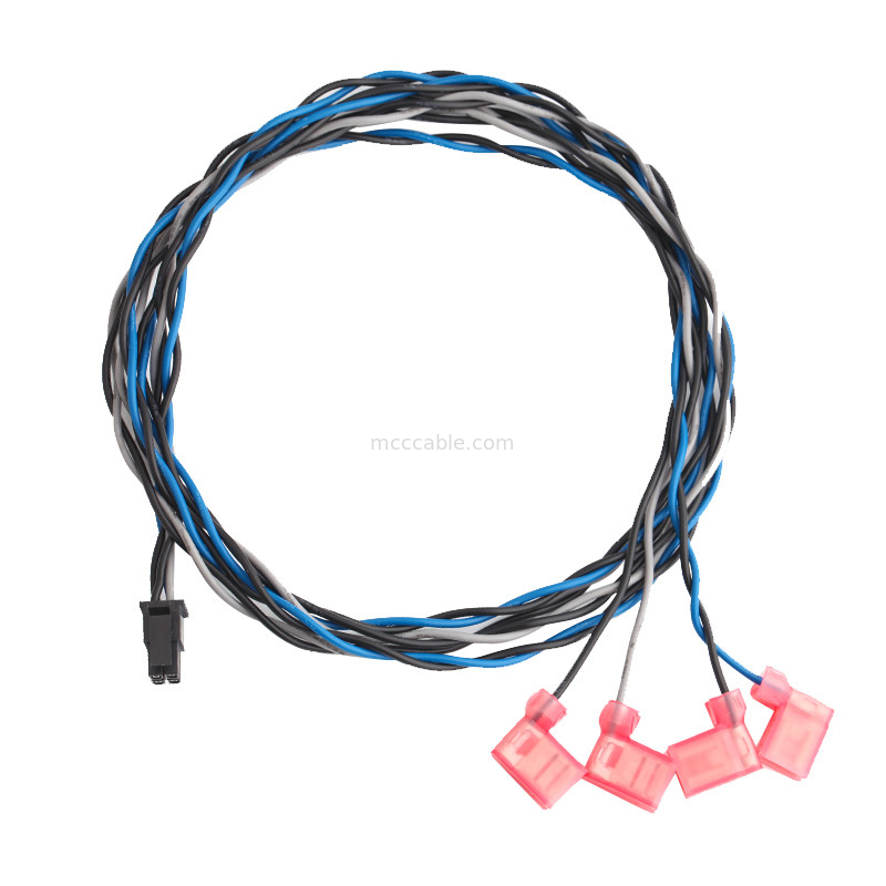 TE 2-520129-2 al micrófono de Molex 0430250408 cupieron la asamblea de cable dual de alambre de la fila de 3,0 receptáculos
