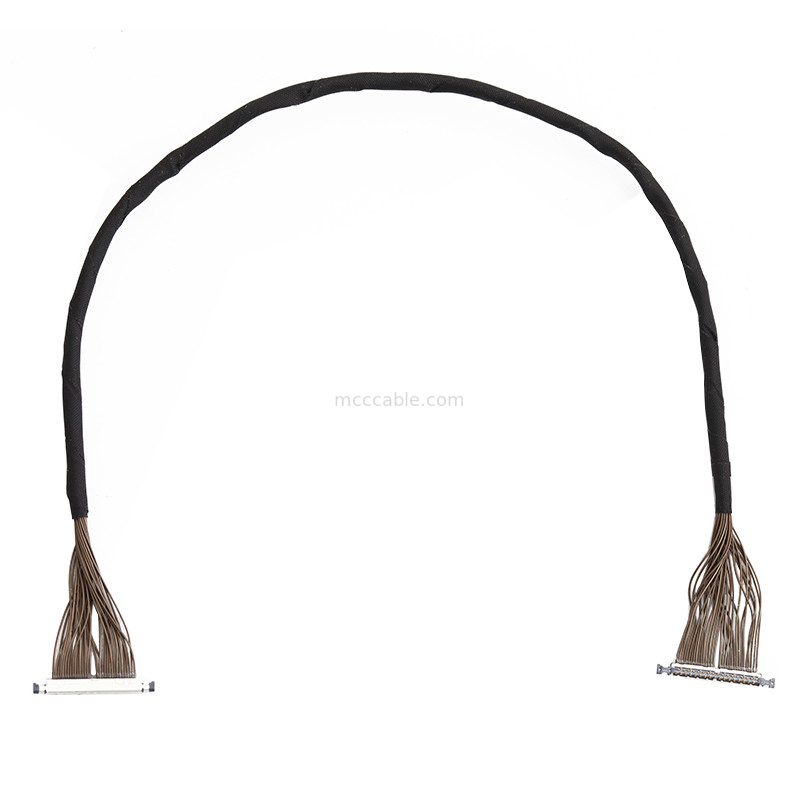 32 Pin Micro Cable Coaxial 0,3 mm Pitch 20496-032T-40 Lvds Cable para el conector 32P del dron