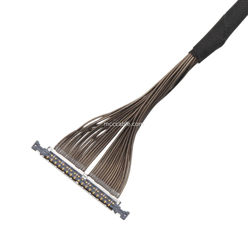 32 Pin Micro Cable Coaxial 0,3 mm Pitch 20496-032T-40 Lvds Cable para el conector 32P del dron