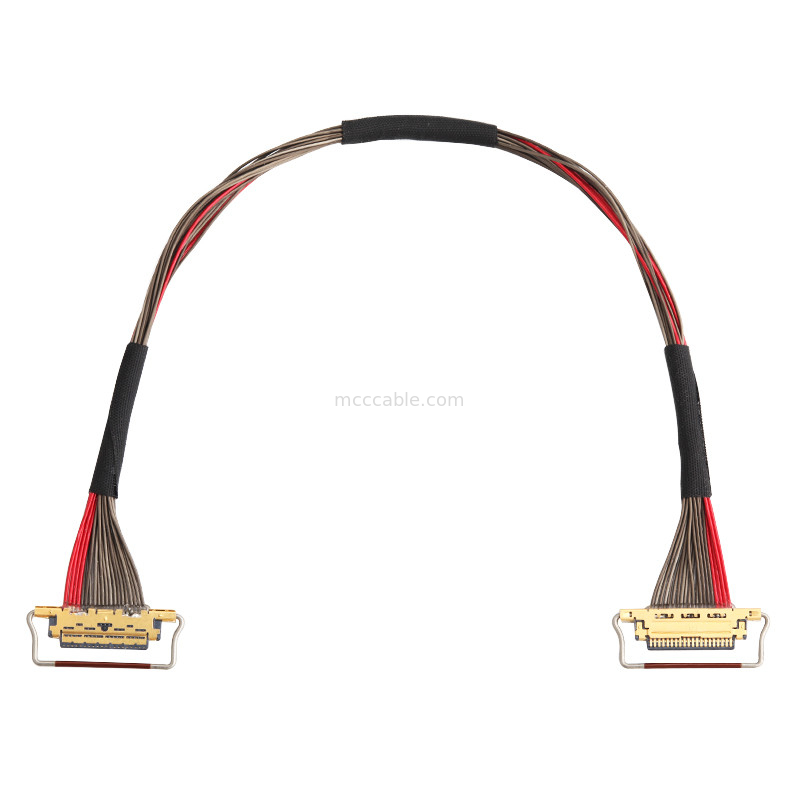 Cable coaxial UL EDP LVDS 0,4 mm Pitch 20633-220T-01S 20 pines longitud personalizada