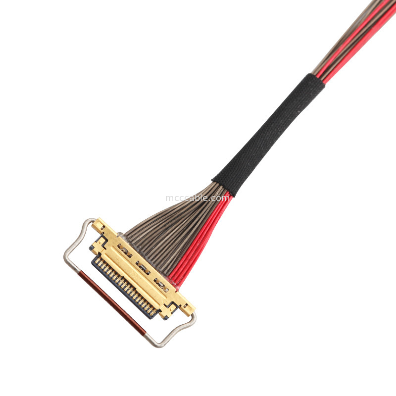 Cable coaxial UL EDP LVDS 0,4 mm Pitch 20633-220T-01S 20 pines longitud personalizada