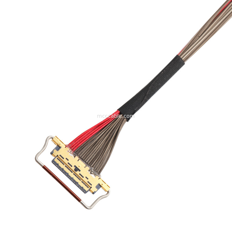 Cable coaxial UL EDP LVDS 0,4 mm Pitch 20633-220T-01S 20 pines longitud personalizada
