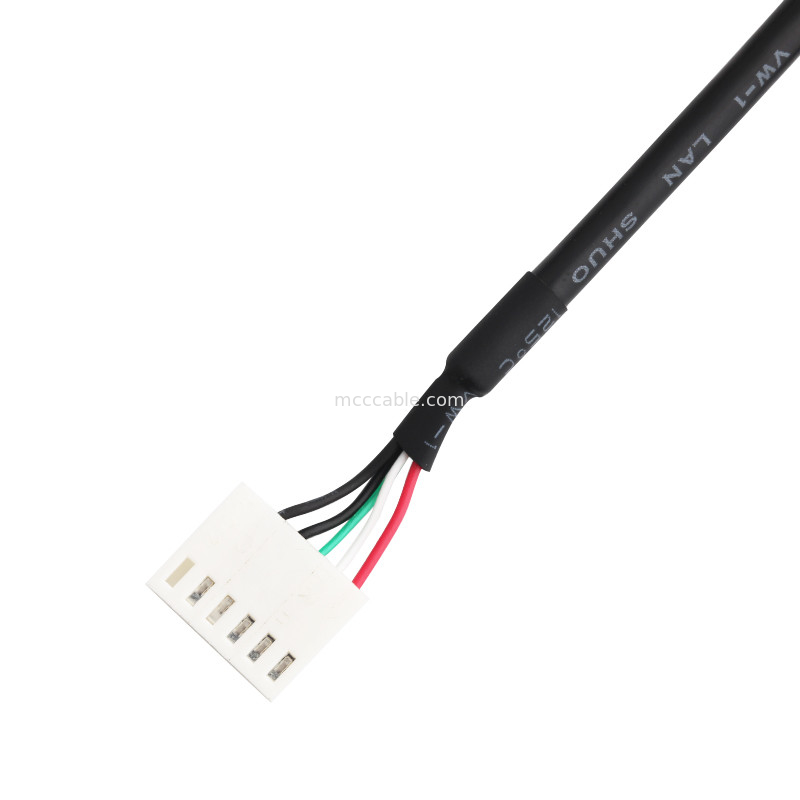 asamblea de soporte del panel del cable del Usb B de Durachill del arnés de cable de la echada A2542ha-6p de 2.54m m