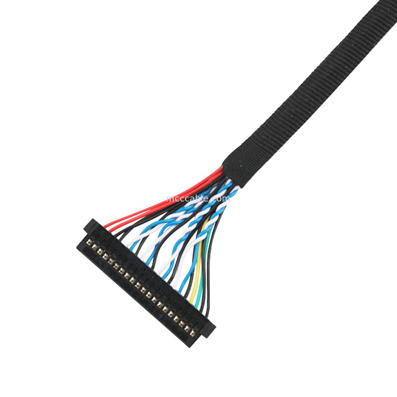 Montaje de cable de la informática de LVDS JST PHDR-20V al cable del conector de los lvds de JAE FI-S20S