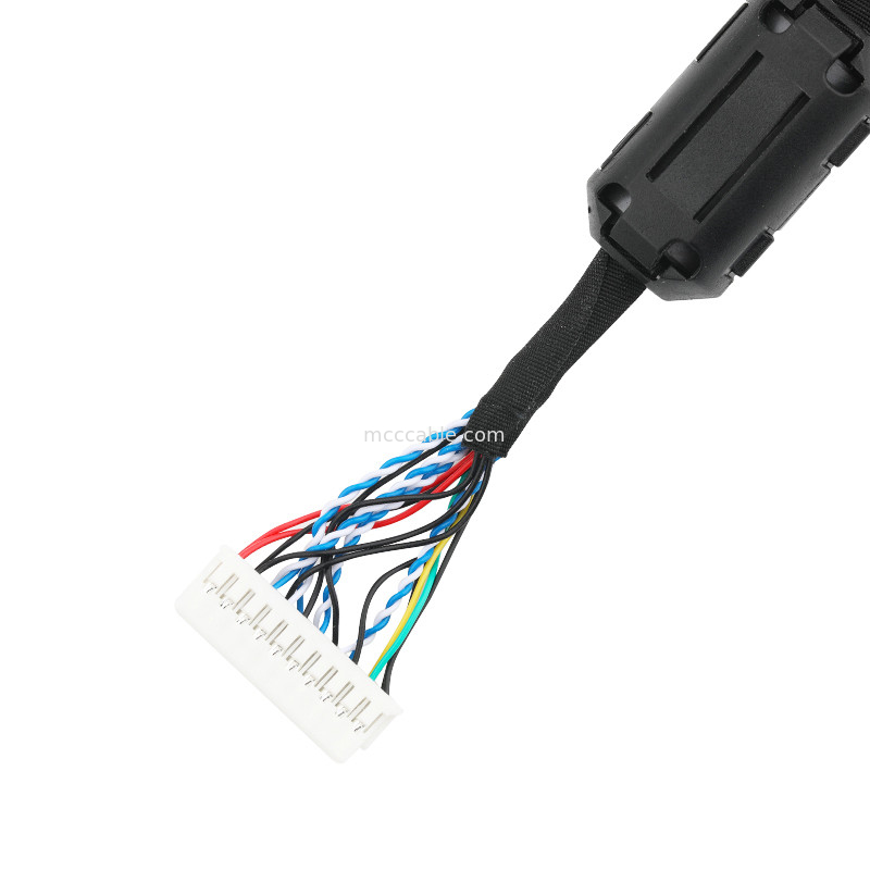 Montaje de cable de la informática de LVDS JST PHDR-20V al cable del conector de los lvds de JAE FI-S20S